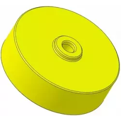 Rol nr. 317 – kunststof rol Ø100 mm voor machines van Guaresi | OEM Guaresi P7755190000 | fabrikant KiJ