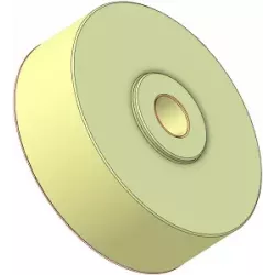 Rol nr. 329 – kunststof steunrol Ø80 mm voor machines van Sandei | OEM Sandei 81D14 | fabrikant KiJ