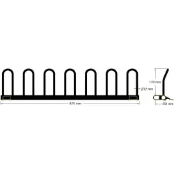 Metalen schoep L-870 – schoep geproduceerd door KiJ | fabrikant KiJ