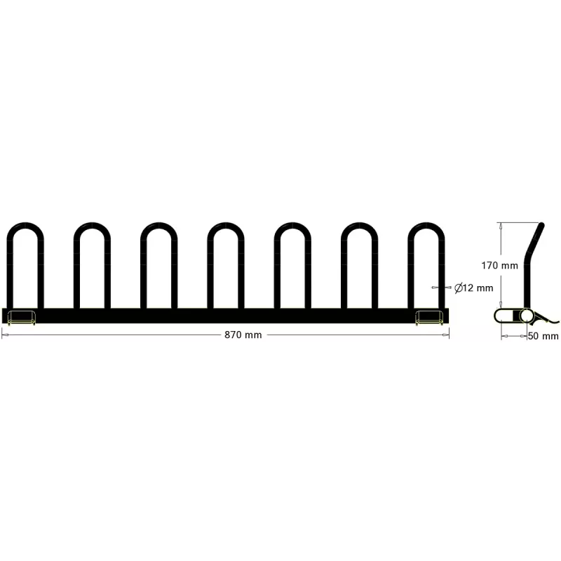 Metalen schoep L-870 – schoep geproduceerd door KiJ | fabrikant KiJ