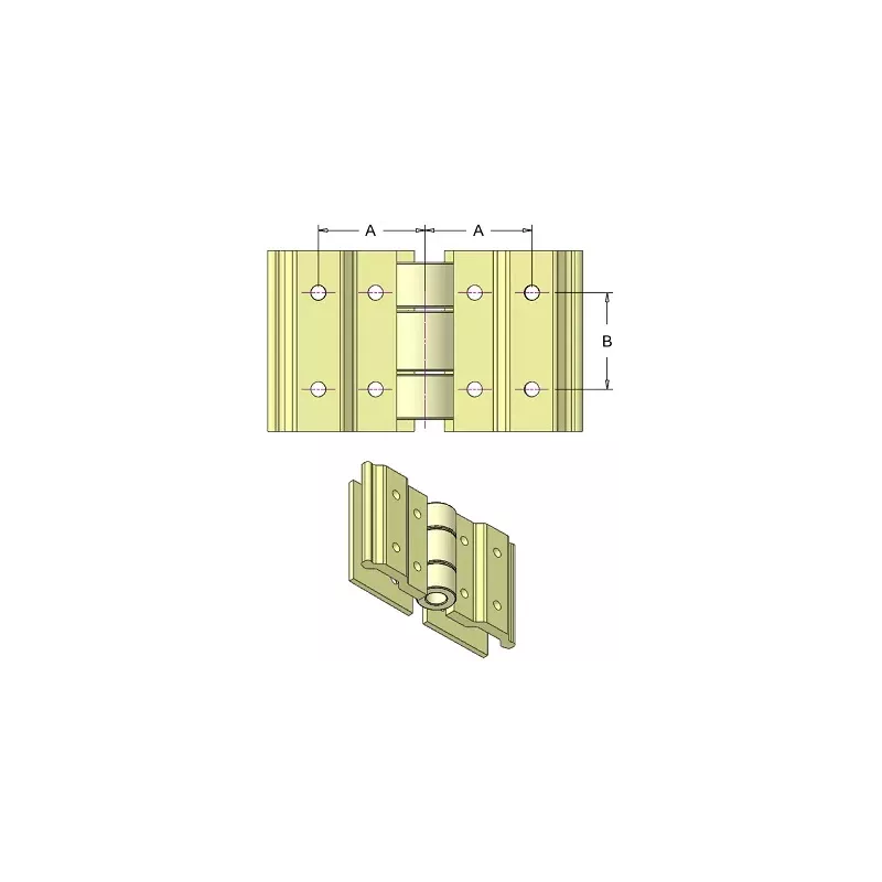Versterkte bandverbinder voor riem 50 met plaat – bandverbinder geproduceerd door KiJ | fabrikant KiJ
