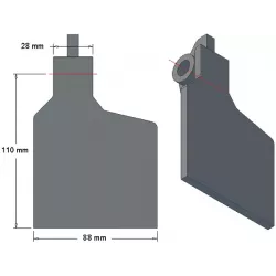 Scharklep 6-88-110P – scharklep voor aardappelrooiers van Grimme | OEM Grimme 001.00249 | fabrikant KiJ