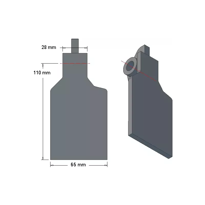 Scharklep 6-65-110P voor aardappelrooier Grimme | OEM Grimme 001.00247 | fabrikant KiJ
