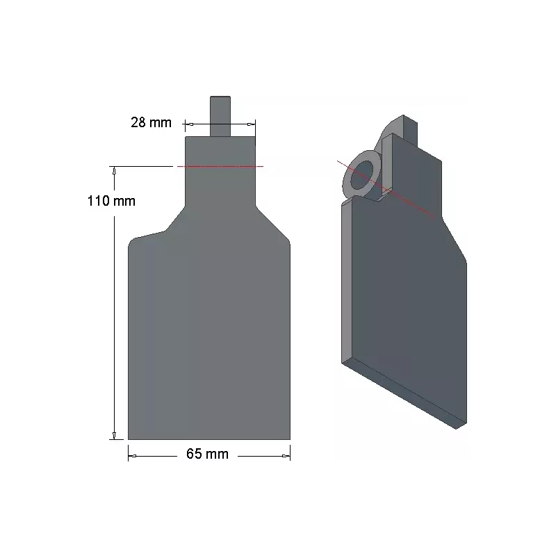Scharklep 6-65-110L voor aardappelrooier Grimme | OEM Grimme 001.00248 | fabrikant KiJ