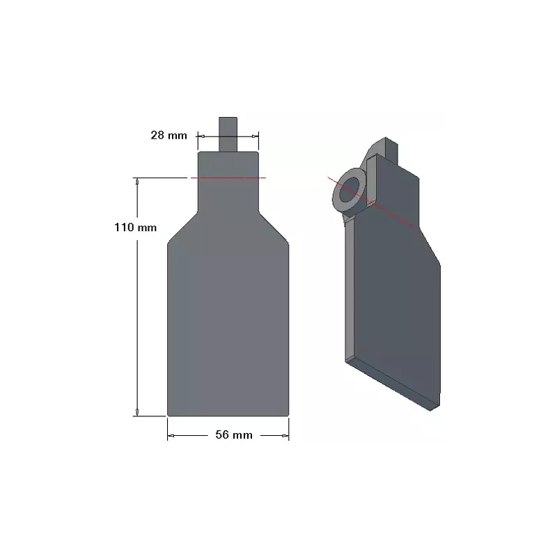 Scharklep 6-56-110 – scharklep voor aardappelrooiers van Grimme | OEM Grimme 001.00246 | fabrikant KiJ