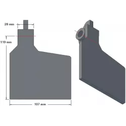 Scharklep 6-107-110P – scharklep voor aardappelrooiers van Grimme | OEM Grimme 001.00640 | fabrikant KiJ