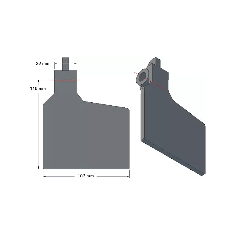 Scharklep 6-107-110P – scharklep voor aardappelrooiers van Grimme | OEM Grimme 001.00640 | fabrikant KiJ