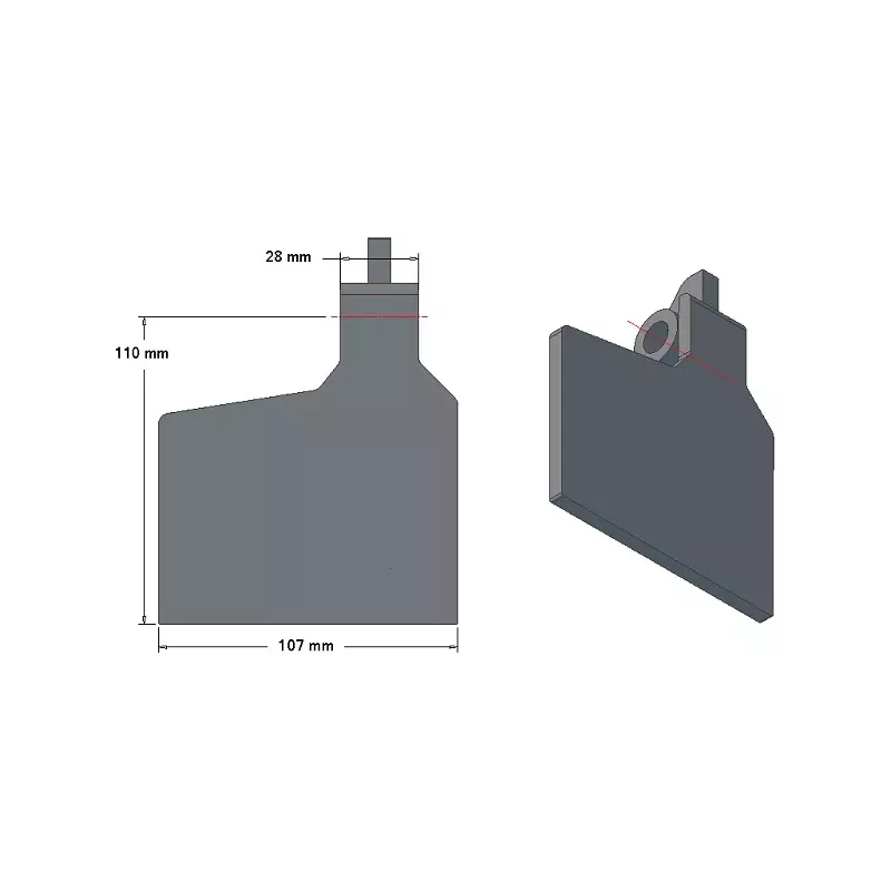 Scharklep 6-107-110L – scharklep voor aardappelrooiers van Grimme | OEM Grimme 001.00641 | fabrikant KiJ