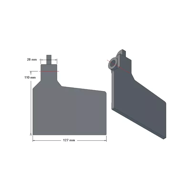 Scharklep 6-127-110P – scharklep voor aardappelrooiers van Grimme | OEM Grimme 006.00726 | fabrikant KiJ