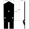 Schaar midden 8-137-255 – schaar voor rooiers van Wuhlmaus | OEM Wuhlmaus 0000204300 | fabrikant KiJ