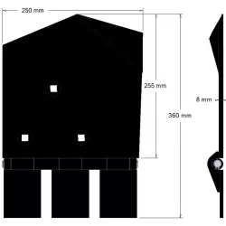 Schaar links 8-250-255L – schaar voor rooiers van Wuhlmaus | OEM Wuhlmaus 0000214100 | fabrikant KiJ