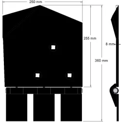 Schaar rechts 8-250-255P – schaar voor aardappelrooiers van Wuhlmaus | OEM Wuhlmaus 0000214300 | fabrikant KiJ
